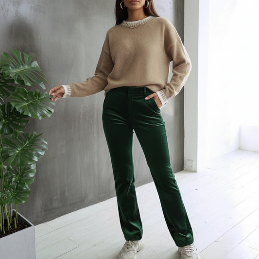 Lafayte Contrast Stitching  Loose Sweater